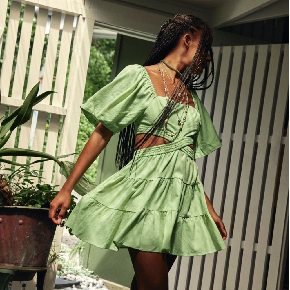 Free People Cross of Sunlight Mini Dress